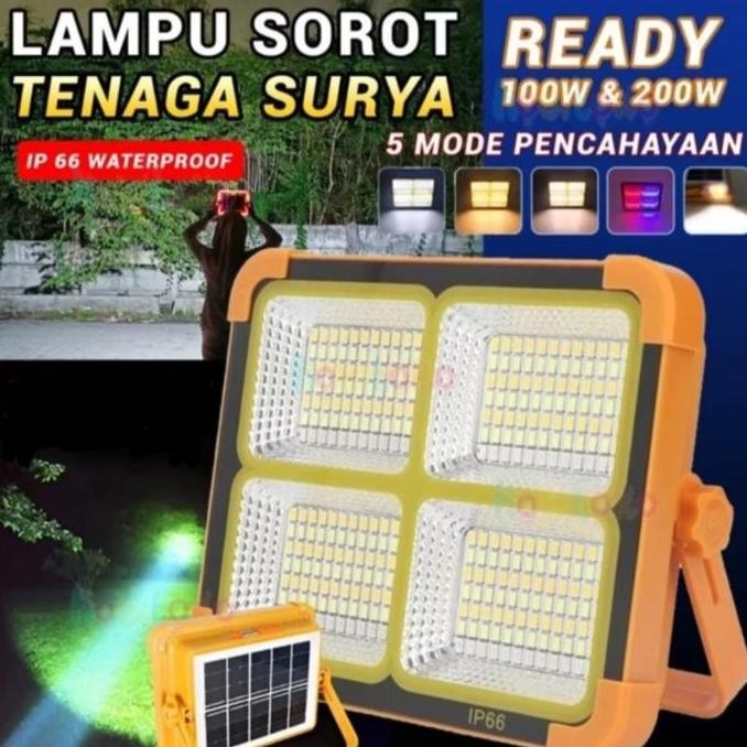 Lampu Sorot Emergency Tenaga Surya Sunpro Sl - 108 (Super Terang)