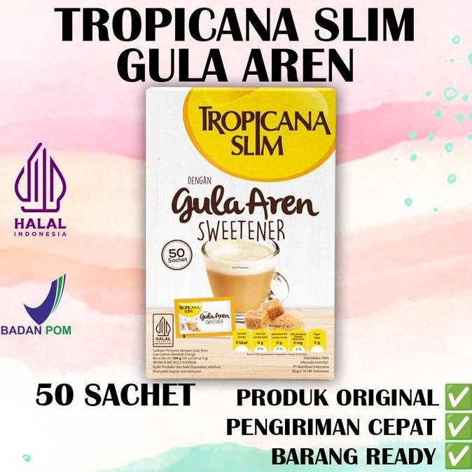 

Baru Tropicana Slim Gula Aren Sweetener 50 Sachet - Gula Sehat Diet