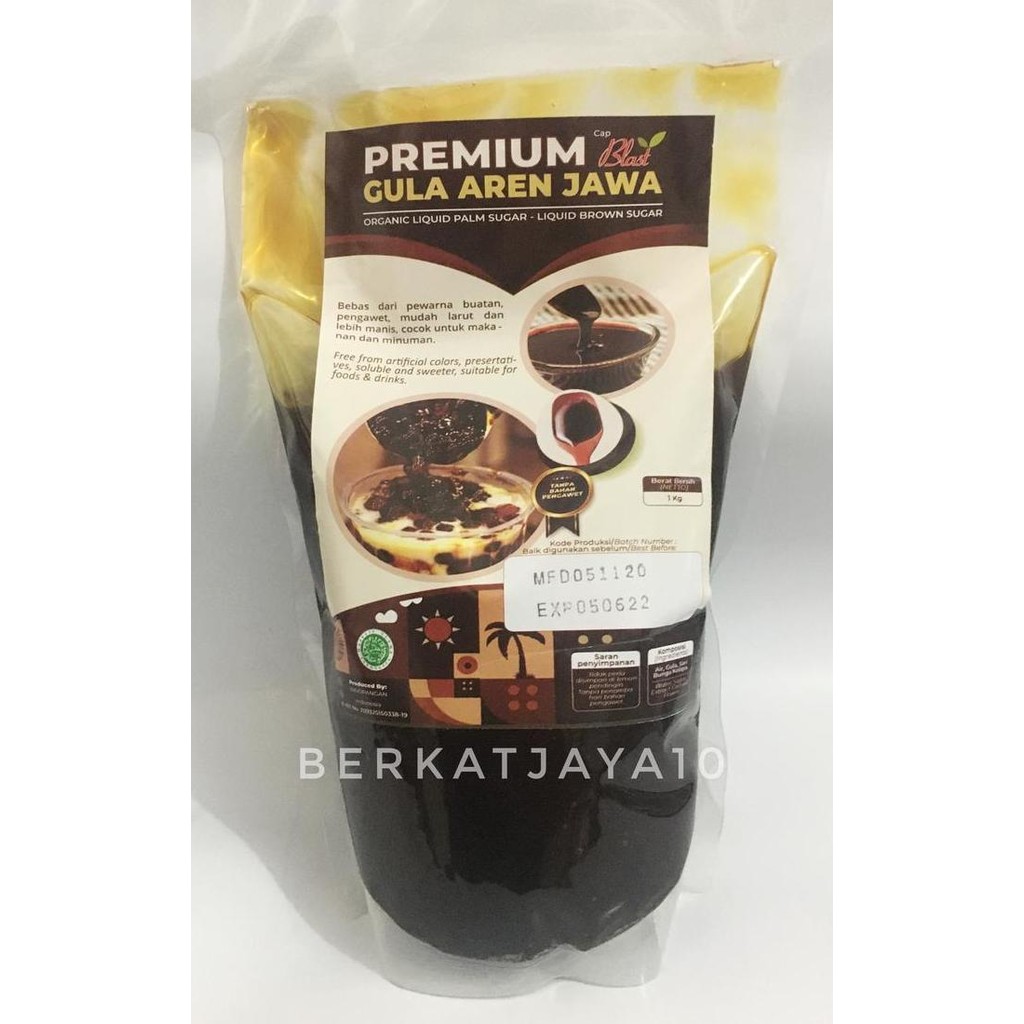 

Baru Gula Merah Cair Premium 1Kg - Brown Sugar Syrup Halal MUI