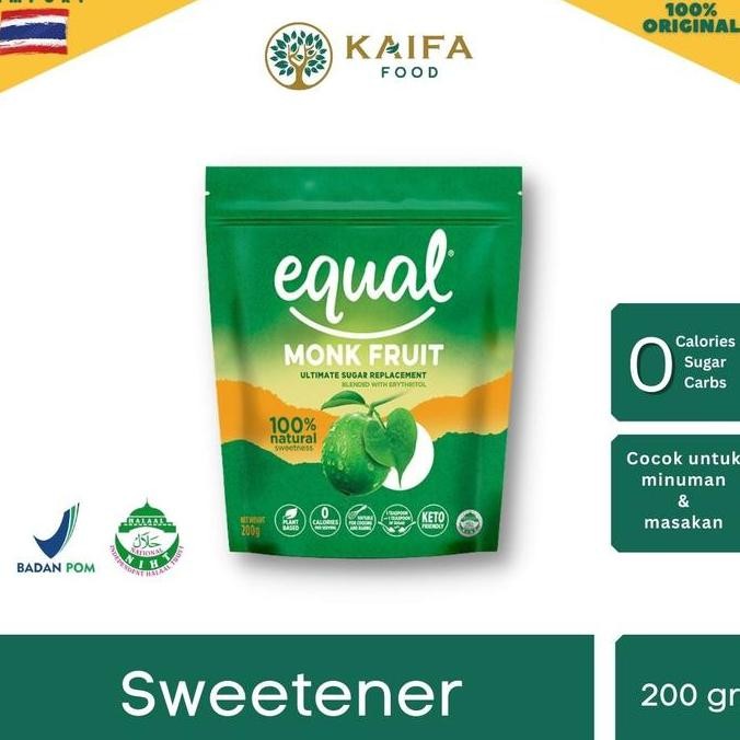 

Baru Equal Monk Fruit Sweetener - Pemanis Nol Kalori Non-Tebu