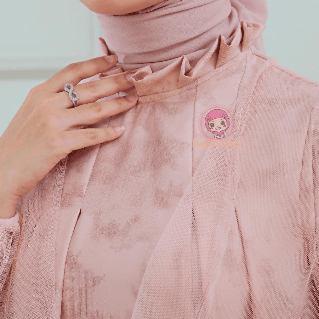 Ysn Njw  - Delisha Maxi Dress Shakila  / Set Dress Outer Ceruty Babydoll - Gaun Wanita