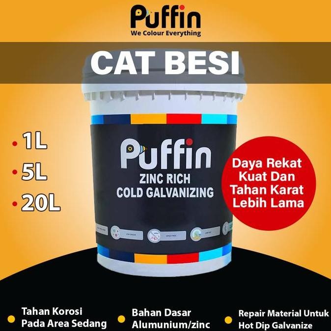 TERBARU CAT COLD GALVANIS PUFFIN ZINC RICH COLD GALVANIZE CAT ANTI KARAT TERMURAH