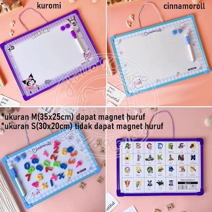 

Papan Tulis Putih Whiteboard Cinnamoroll Kuromi