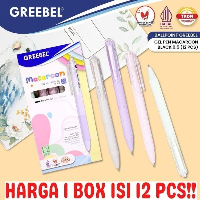 

Gel Pen Pulpen Pena Greebel Macaroon Gp-512 0.5 Mm