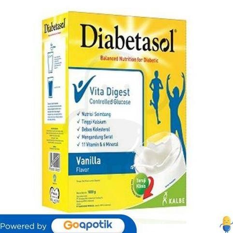 

Grosir Diabetasol Susu Rasa Vanila 1000 Gram Box