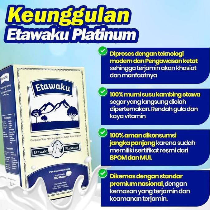 

Sale Susu Kambing Etawa Murni Solusi Alergi Susu Sapi - Etawaku Platinum