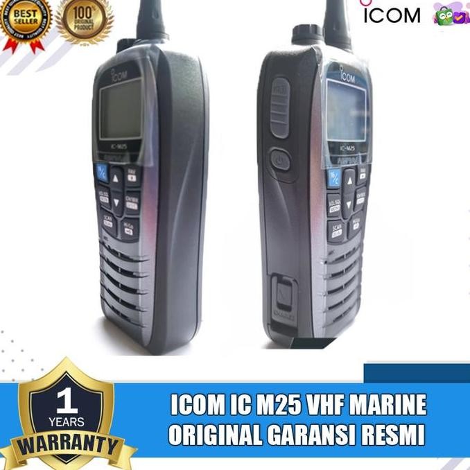 Sale Icom Ic M25 Ic M25 M 25 Floating Marine Vhf Radio Ht Marine Icom Original Garansi