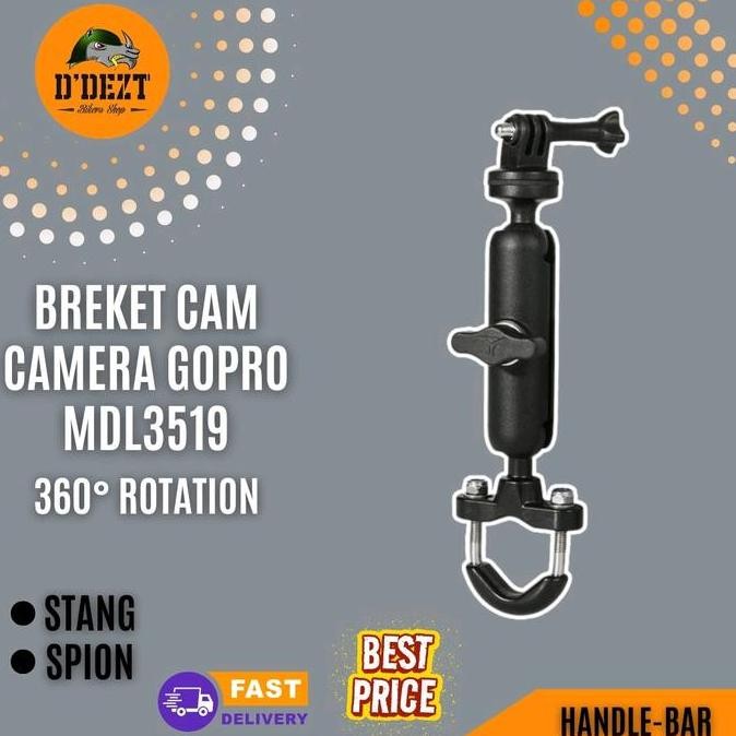 TERBARU BRACKET KAMERA MOTOR MOTOWOLF DUDUKAN ACTION CAM GOPRO MOUNT HELM VLOG TOURING