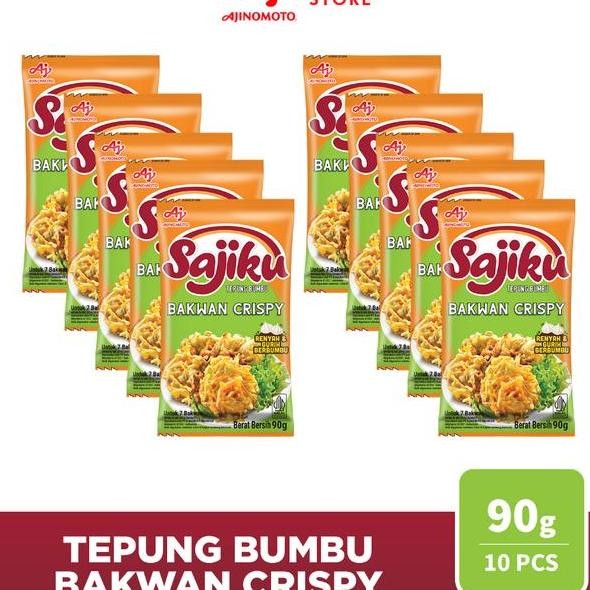 

Sajiku Tepung Bumbu Baan Crispy 90G 10 Pcs