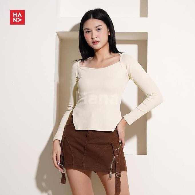 (Allthebest) Hana Fashion - Millie Long Sleeve Top/Atasan Casual Wanita - TS711