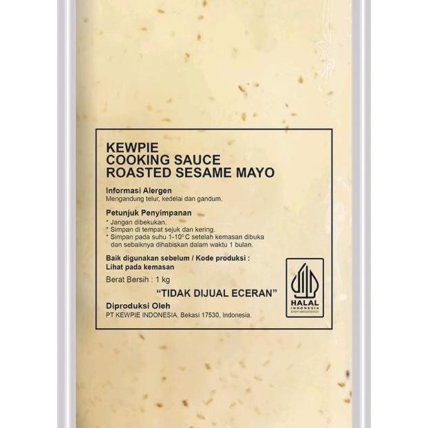 

Tersedia Kewpie Cooking Sauce Roasted Sesame Mayo 1kg - Saus Wijen Mayonais Otentik