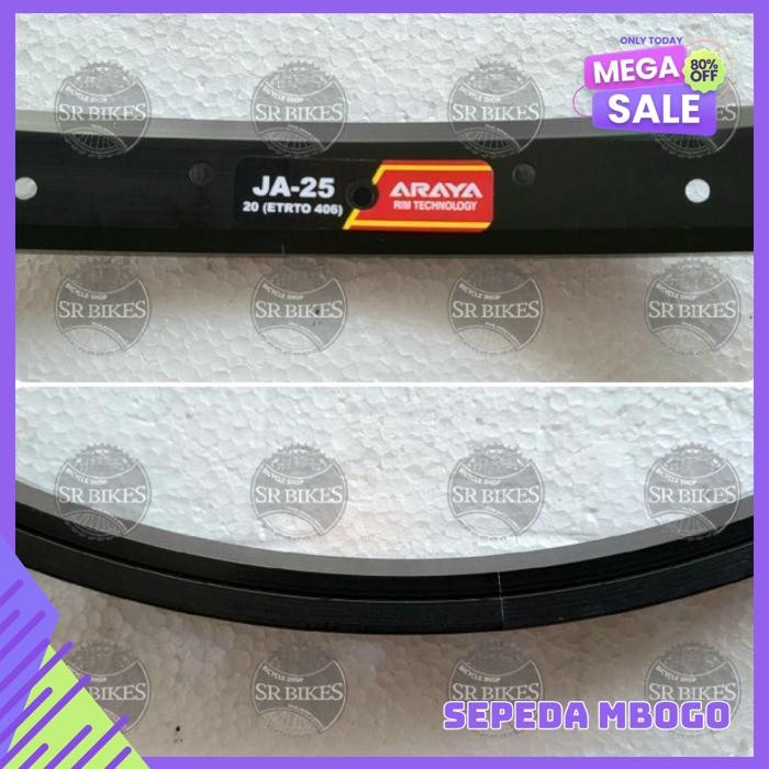 VELG RIMS 20 MURNI (ETRTO 406) SEPEDA BMX MINION LIPAT. ARAYA JA-25 TERJAMIN BEST