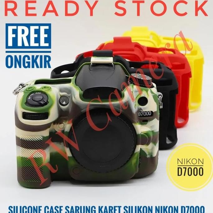 TERBARU SARUNG SILIKON NIKON D7000 ARMOR SKIN SOFTCASE KAMERA KARET SILICONE CASE