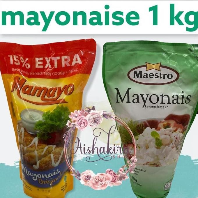 

Tersedia Mamayo Mayonnaise Original 1kg - Saus Mayo Premium