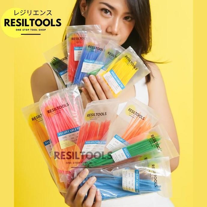 

Diskon! Kabel Ties 15cm Kuning Nylon Isi 100pcs - Cable Tie Yellow 150mm