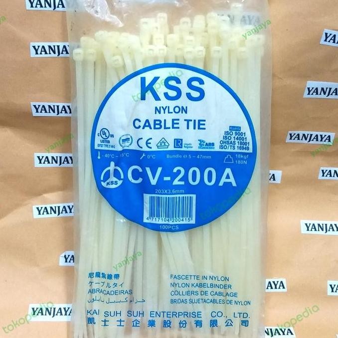 

Diskon! Kabel Ties KSS CV-203 x 3.6mm Warna Hitam - Ukuran 20cm
