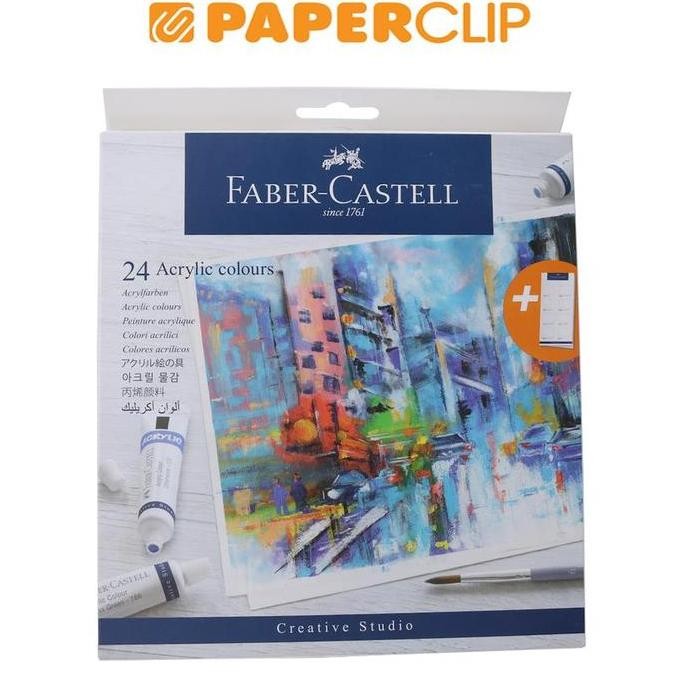 

NEW ACRYLIC COLOR FABER CASTELL CREATIVE STUDIO 379024 24C