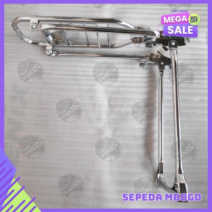 BAGASI BONCENGAN + STANDAR JAGANG JAGRAK DOUBLE SEPEDA ONTHEL UNTO 28  HOPMI TERMURAH
