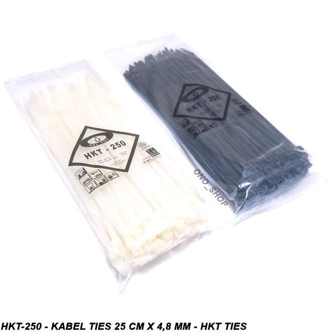

Diskon! Kabel Ties HKT-250 Ukuran 4.8mm x 250mm - Cable Tie Nylon High Quality