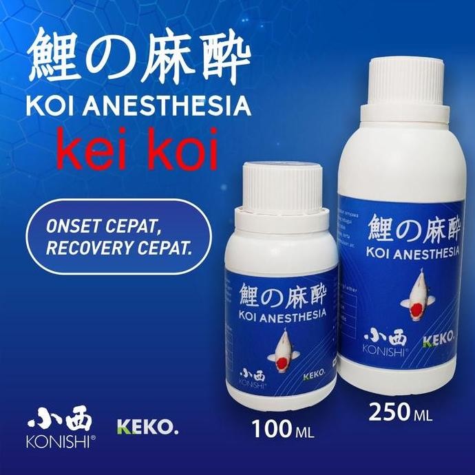 TERBARU KOI ANESTHESIA 100ML ORIGINAL | OBAT BIUS IKAN KOI KONISHI JAPAN