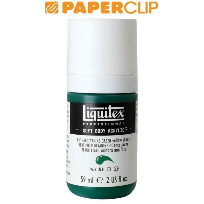 

TERBARU - ACRYLIC SOFT BODY LIQUITEX 1959319 PHTHALOCYANINE GREEN YELLOW SHADE