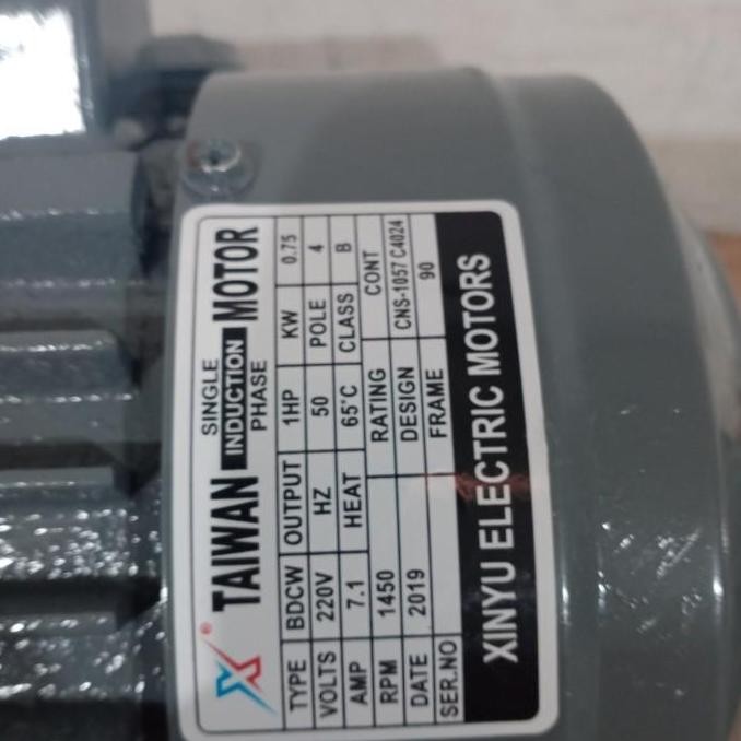Xinyu Mesin Dinamo 1 Hp 1 Phase 4 Pole Electro Motor 1Hp 750 Watt 220V