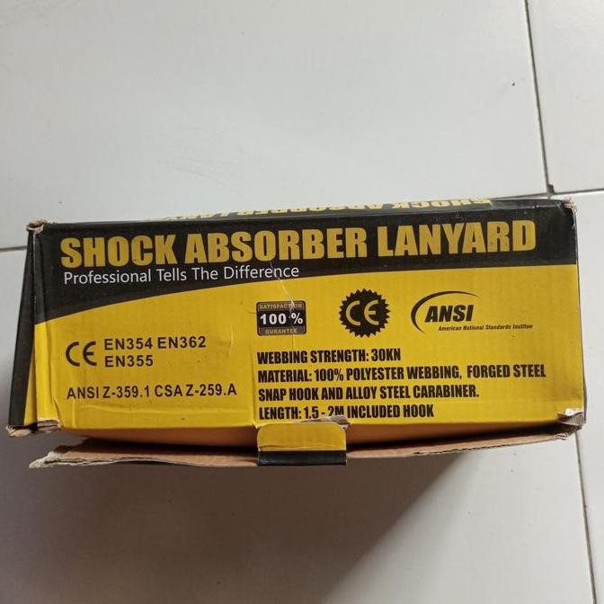 

Shock Absorber Lanyard Double Hook New Stok