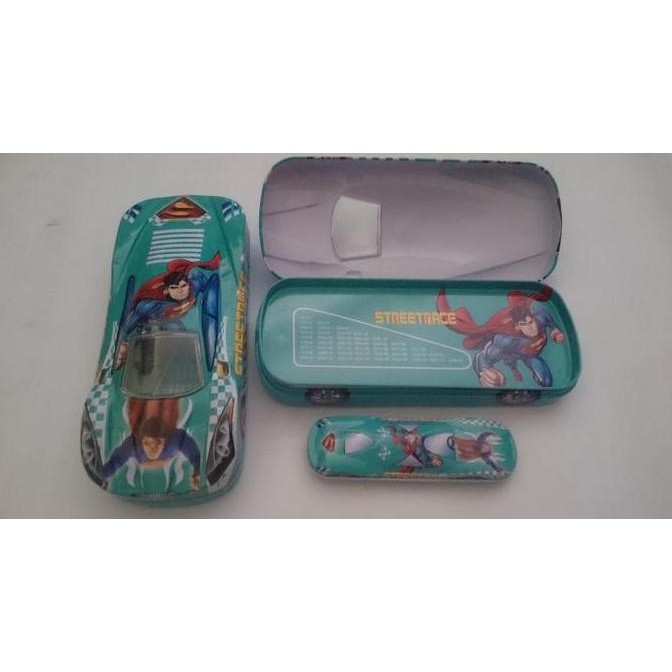 

Tempat Pensil Kaleng Bentuk Mobil 2 Tingkat