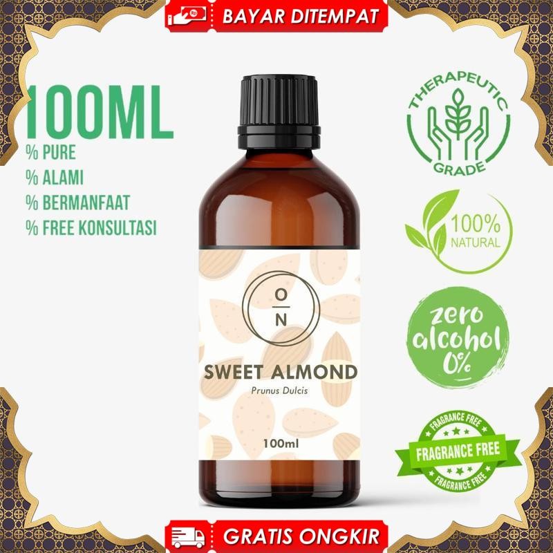 Sale 8.8 Sweet Almond Face Oil 100Ml Murni Alami Hf-29