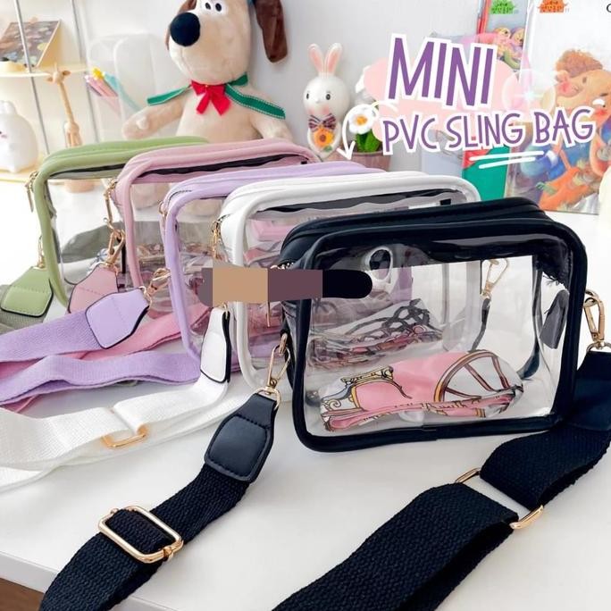 Mini Pvc Concert Sling Bag Tas Konser Bening