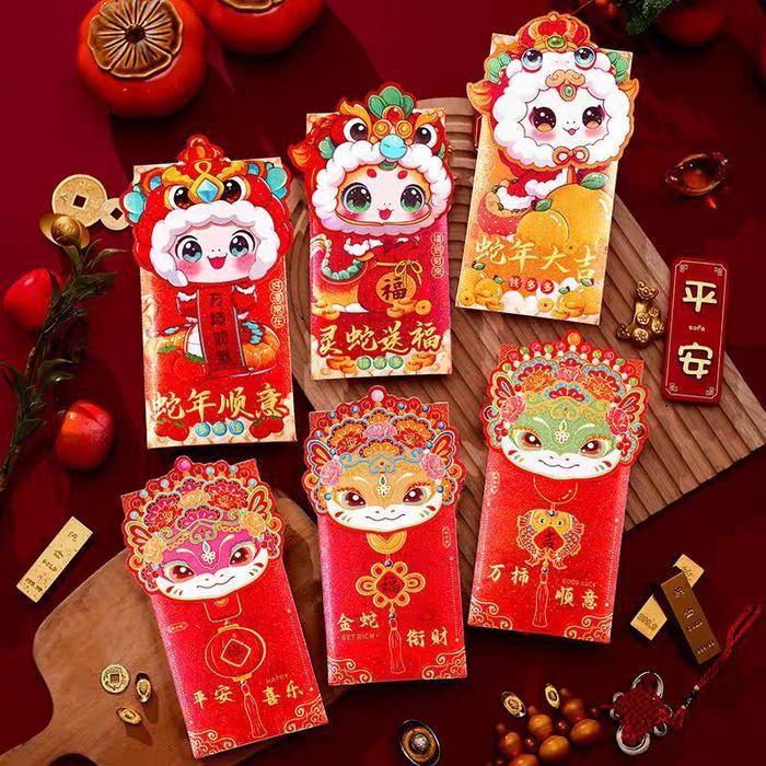 

LFM 4 Lbr /pack Angpao Imlek Amplop Merah