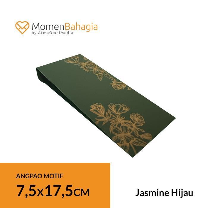 

LFM Amplop Angpao Hijau Tua Gold Bunga Premium Murah 001 Ukuran 7.5x17.5cm