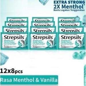

(Allthebest) Strepsils Extra Strong 12x8 - Strepsils BOX -Permen Pereda Tenggorokan