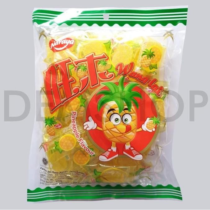 

(Allthebest) Jelly Nanas Naraya / Permen Manisan Wang Lai Jeli Netto - 400 Gram