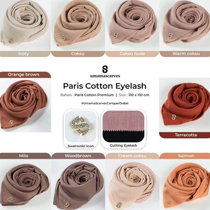 (Allthebest) Umama Scarves - Paris Cotton Eyelash (Pouch)
