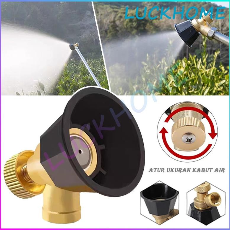 (DISKON) Nozel Sprayer Elektrik Black Siklon Noozle Sprayer Adjustable Kuningan Penyiram Tanaman Ser