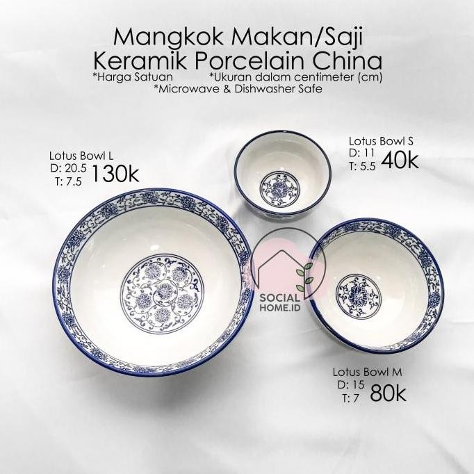 (Allthebest) Tray Mangkok Mangkuk Nampan Saucer Makan Keramik China Porcelain Motif