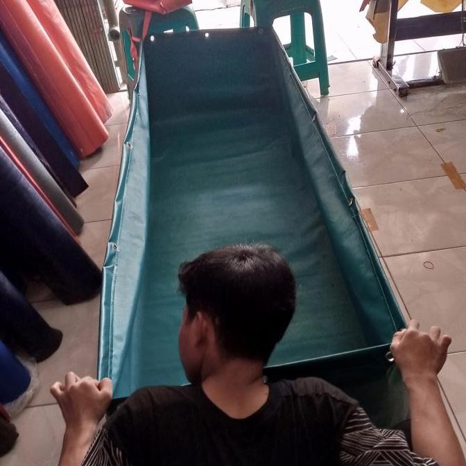 Terpal Kolam Ikan Bahan Semi Karet/Orchid Uk 1205040