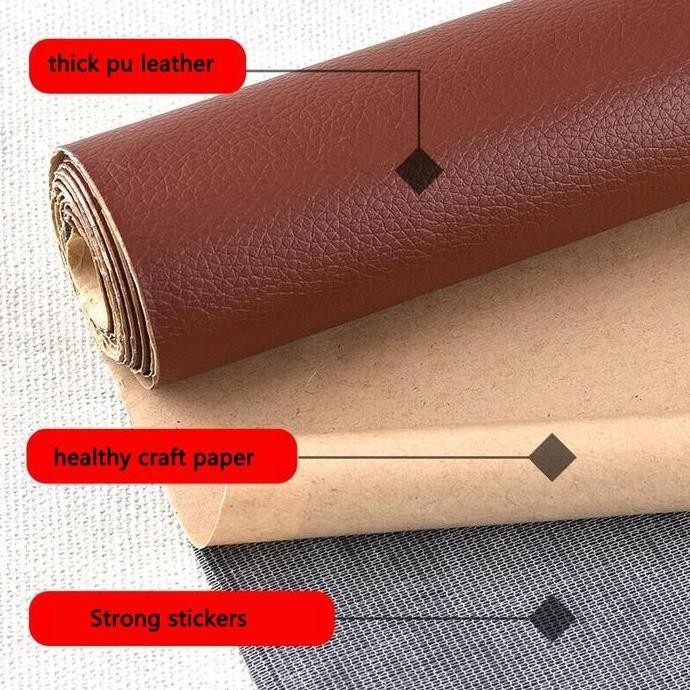 (Allthebest) Stiker kulit/Sticker Sofa/Tambalan Perbaikan Kulit Perbaikan Kursi Sofa Berlapis