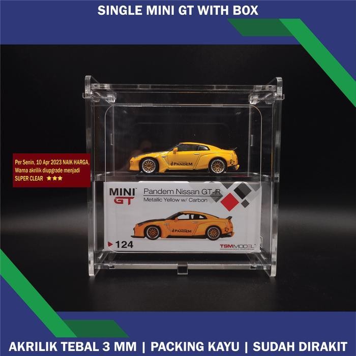 Terra Akrilik Diecast Display Box 1 64 Mini Gt Berpintu