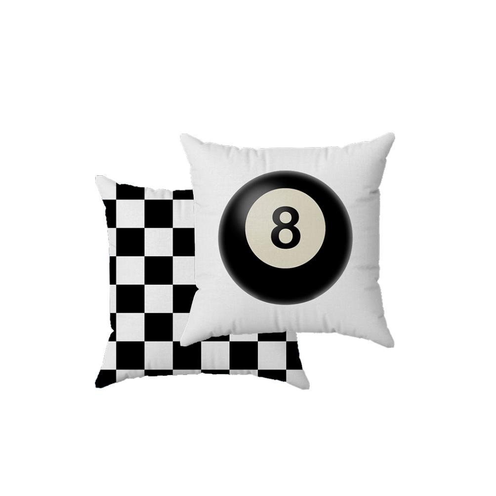 PROMOO Sarung Bantal Sofa 40 x 40 cm Kotak Motif | 2 Sisi