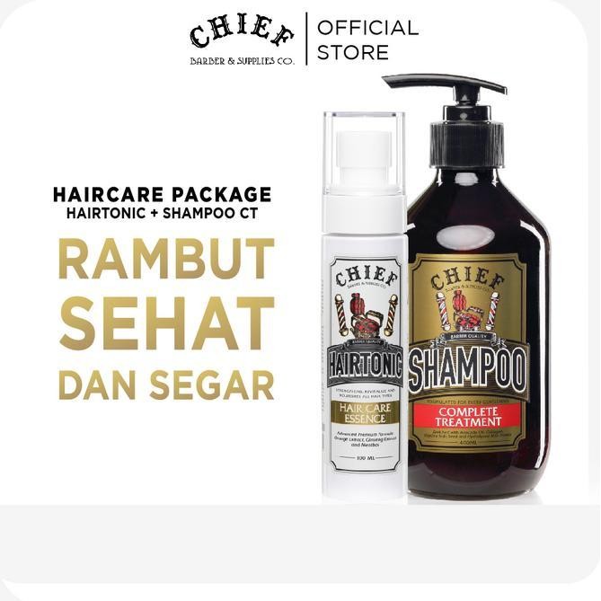 Promo Chief Ultimate Hair Care Package | Chief Hairtonic + Chief Shampoo 400Ml + Chief Haircaviar Ma