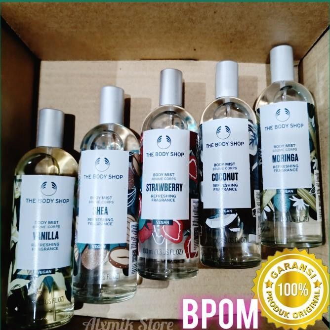 Terbaru The Body Shop Body Mist Original Coconut Vanilla Parfum Body Shop Bpom Ready