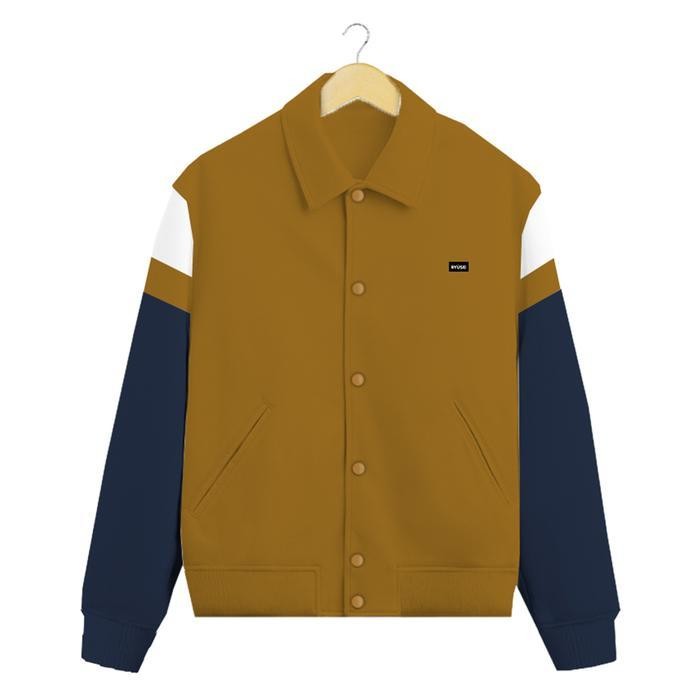 Ryusei Jaket Varsity Hirokatsu Cmb Mustard