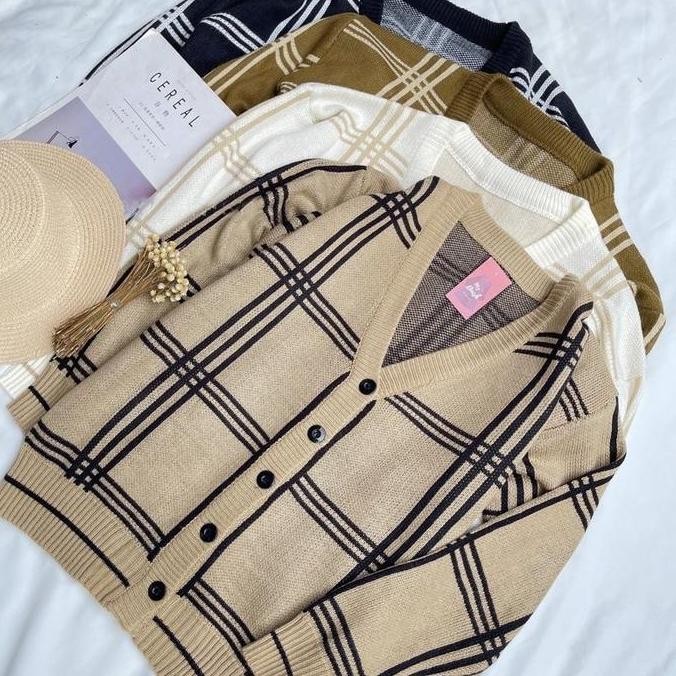 Murah Cardigan Knit Rajut Wanita & Pria | Sweater Knit Korean Style