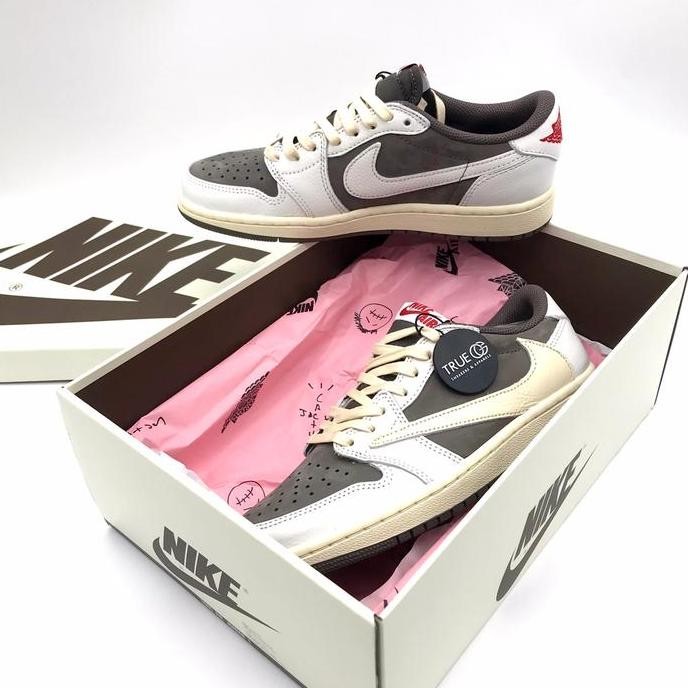Murah Air Jordan 1 Low Travis Scott Reverse Mocha Authentic