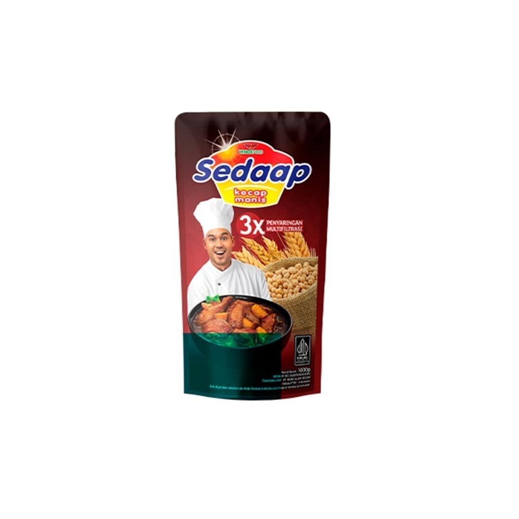 

New! Sedaap Kecap Manis Pouch 1000 g/720 ml ,.