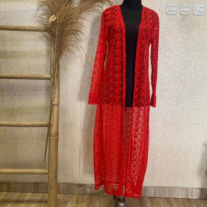 Murah Outer Brukat-Outer Panjang-Cardigan Wanita Kekinian