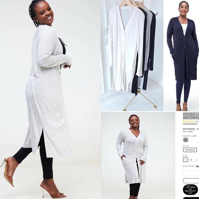 Promo Hessed Waterfall Cardi Outerwear Kardigan Wanita Branded