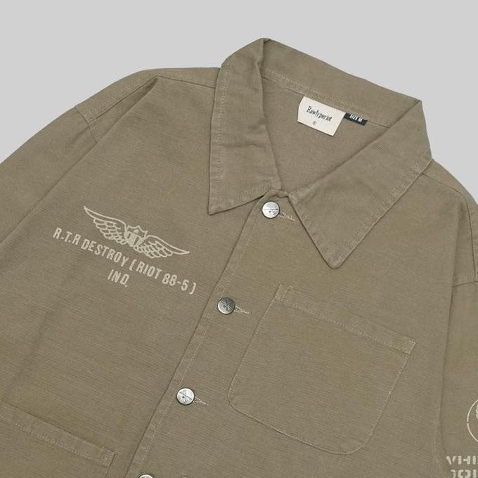 Promo Rawtype Riot Shirt Jacket Riot Tour 17-24 - Olive